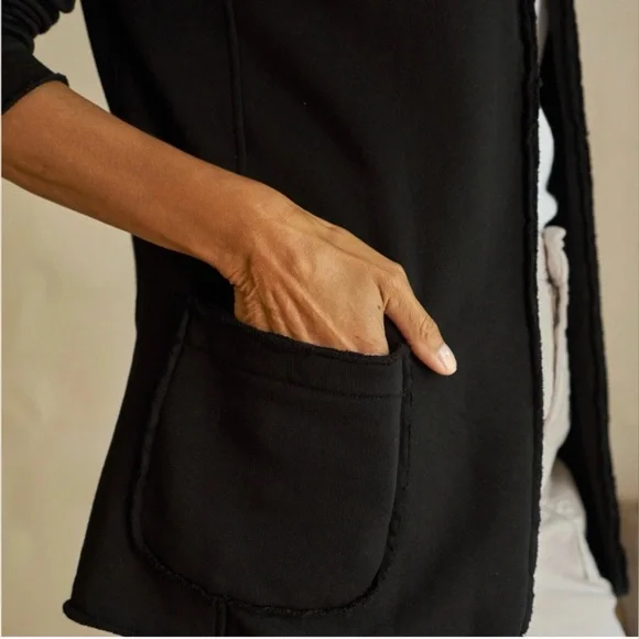 NWT Frank & Eileen Dublin Black Sweatshirt Blazer, size XS - Picture 5 of 12